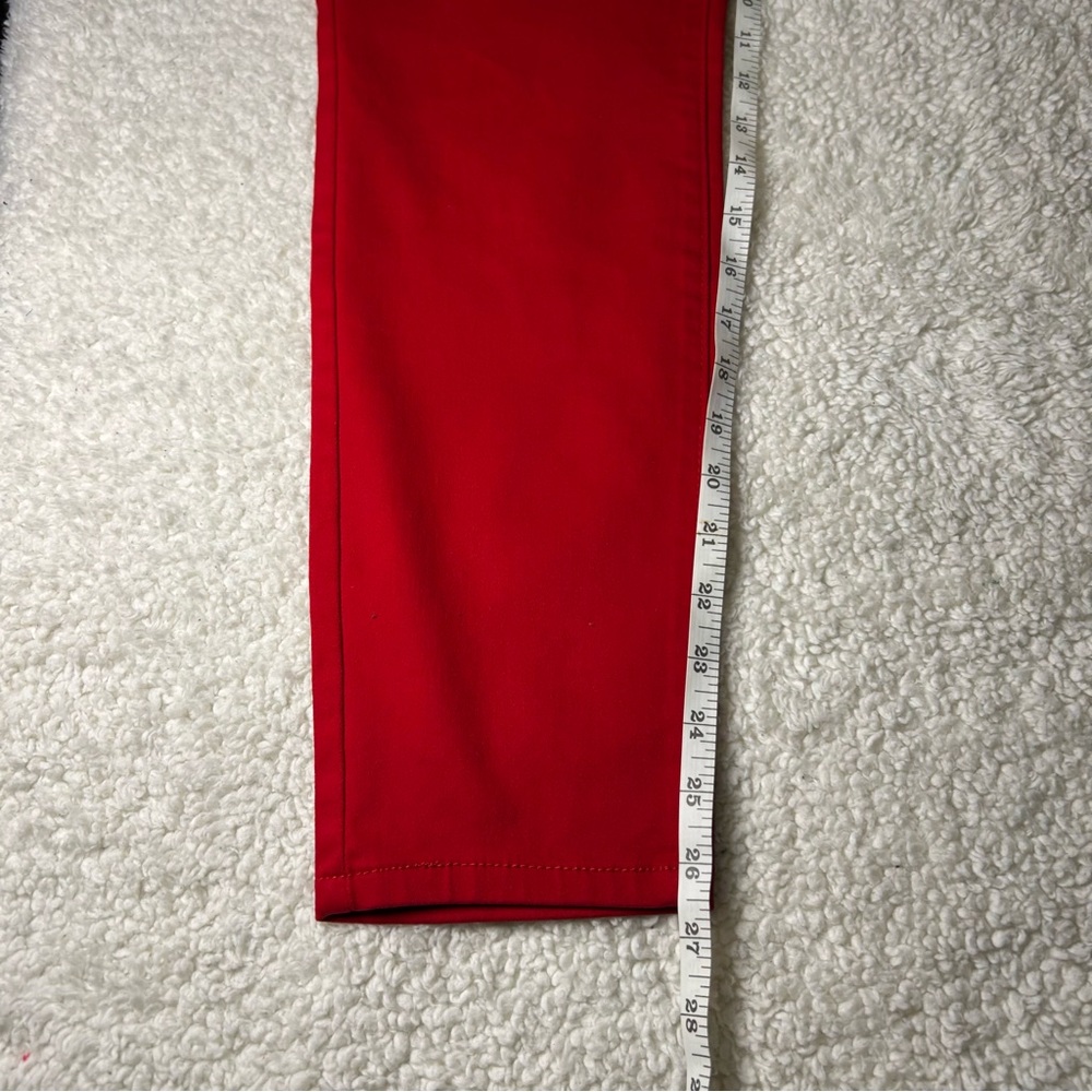 d. jeans Women's Vibrant Red Pants NWOT Size 10 - Picture 8 of 15